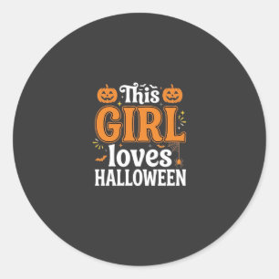 Adesivo Esta Garota Ama Tipografia de Halloween SVG Design
