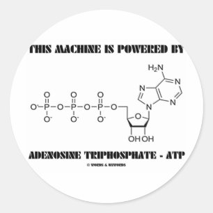 Adesivo Esta máquina é psta pelo Triphosphate de adenosi