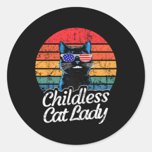 Adesivo Esta Mulher De Gato Infantil Está Votando Kamala-h