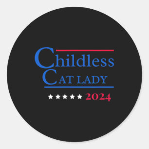 Adesivo Esta Mulher De Gato Infantil Está Votando Kamala-h
