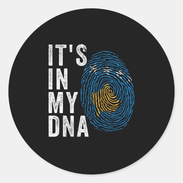 Adesivo Está no meu DNA - Bandeira do Kosovo (Frente)