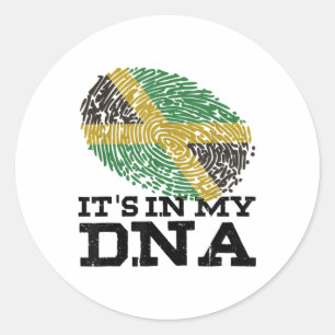 Adesivo Está No Meu Dna Jamaican Jamaica, Com Presentes De