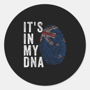 Adesivo Está no meu DNA - Sinalizador Nova Zelândia