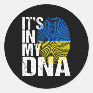 Adesivo Está no meu DNA Ucrânia Sinalizador Ucraniano Home