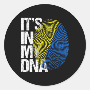 Adesivo Está no meu DNA Ucrânia Vintage Retro Ucraniano Uk