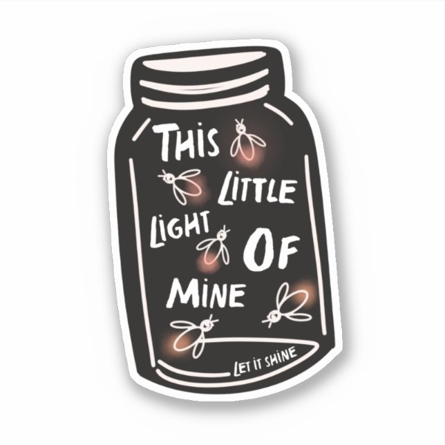 Adesivo Esta pequena luz minha, Christian (Frente)