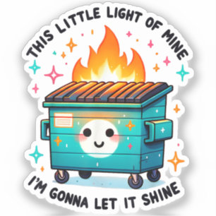 Adesivo Esta Pequena Luz Minha - Fogo no Lixo