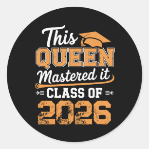 Adesivo Esta Rainha Conquistou Isso Graduação da Turma de 