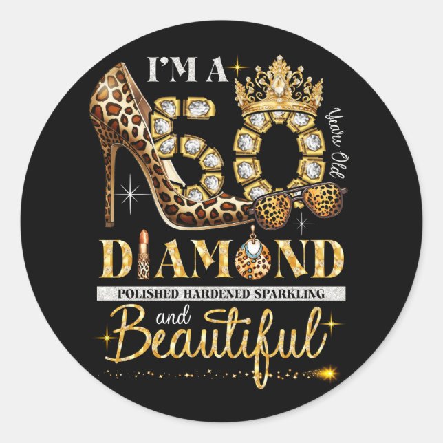 Adesivo Esta Rainha Faz 50 Pareceres Fabulosos Aniversário (Frente)