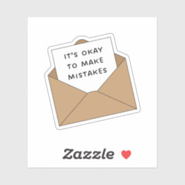 Adesivo Está Tudo Bem Cometer Erros