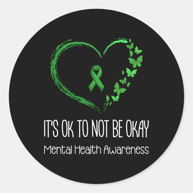 Adesivo Está Tudo Bem Não Estar Bem, Tal Saúde Consciencio (Frente)