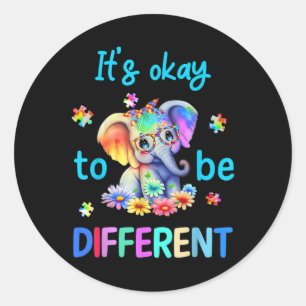 Adesivo Está Tudo Bem Ser Diferente Autismo Sensibilização