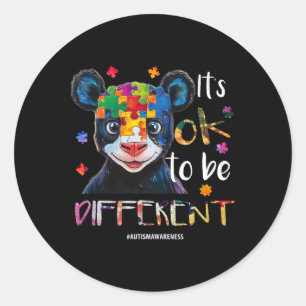 Adesivo Está tudo bem ser diferente - Panda de Consciência