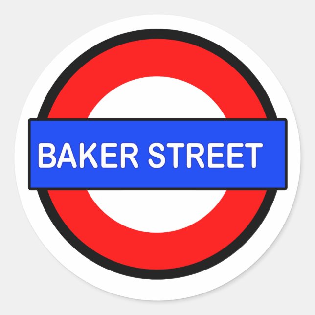Adesivo Estação de Baker Street Underground (Frente)