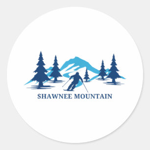 Adesivo Estação de esqui Shawnee mountain pennsylvania esq