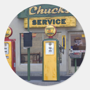 Adesivo Estação de Gás Antiga