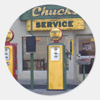Adesivo Estação de Gás Antiga