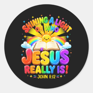 Adesivo Estação de Iluminação Revelando Quem é Jesus