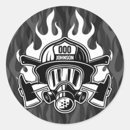 Adesivo Estação Personalizada de Bombeiros de Emergência