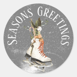 ADESIVO ESTAÇÕES QUE GANHAM CENA DE INVERNO COM SKATES DE