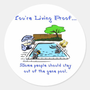 Adesivo Estada fora da piscina de gene