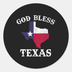Adesivo Estado Americano Texas Flag Texan Deus abençoe Tex