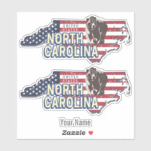 Estado da Carolina do Norte Estados Unidos Mapa US