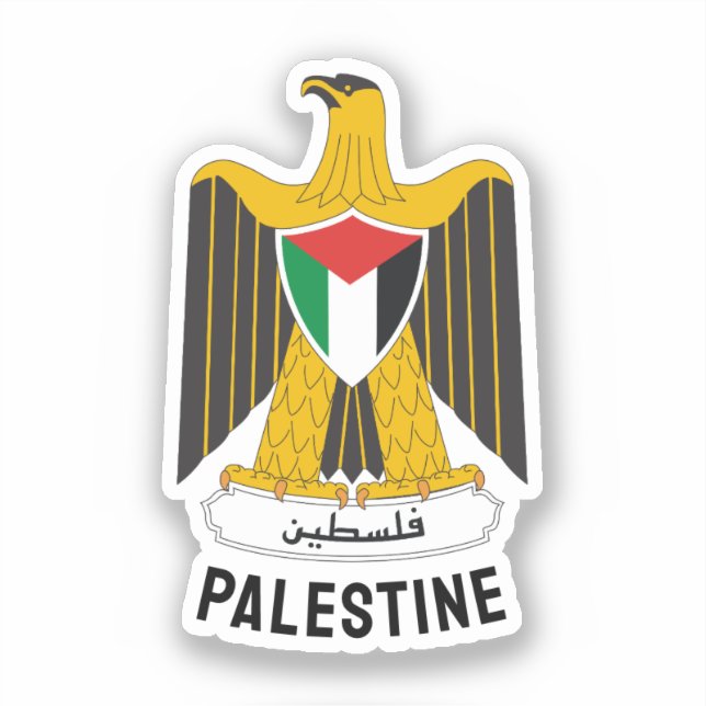 Adesivo Estado da Palestina casaco de armas (Frente)