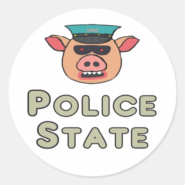 Adesivo Estado da Polícia (Frente)