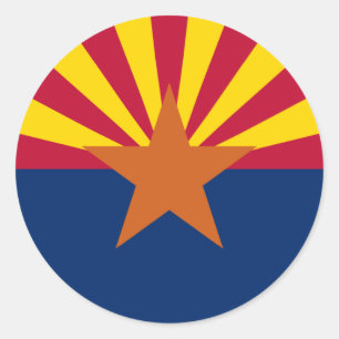 Adesivo Estado de bandeira da Arizona