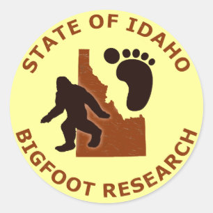 Adesivo Estado de Idaho Bigfoot Research