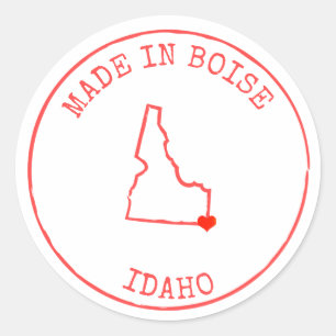 Adesivo Estado de Idaho/Endereço/Empresa/Personalizado de