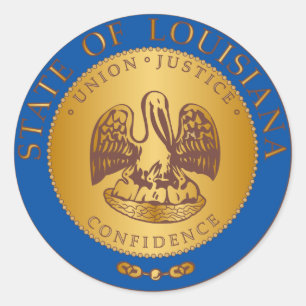 Adesivo Estado de selo de Louisiana