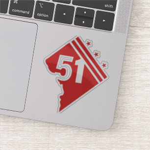 Adesivo Estado de Washington DC 51rua