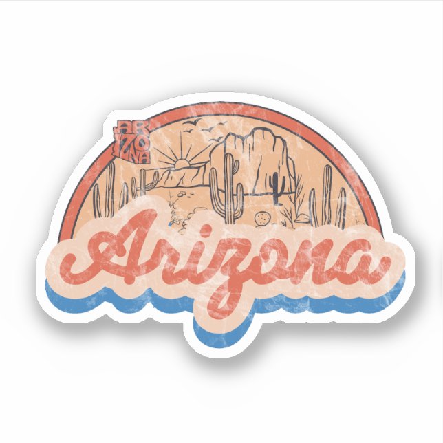 Adesivo Estado do Arizona (Frente)