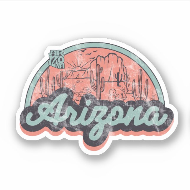 Adesivo Estado do Arizona (Frente)