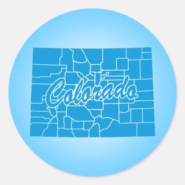 Adesivo Estado do Colorado (Frente)
