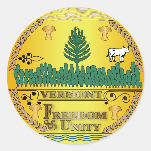 Adesivo Estado do excelente de Vermont (Frente)