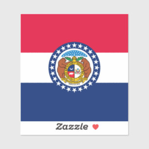 Adesivo Estado do Missouri Flag Design