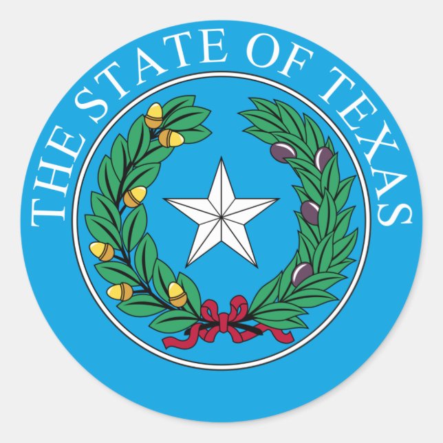 Adesivo Estado do Texas (Frente)