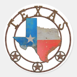 Adesivo Estado do Texas Ferrou Ferro