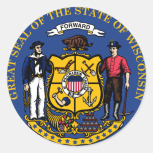 Adesivo Estado seal.jpg de Wisconsin