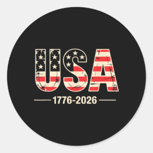 Adesivo Estados Unidos 1776 2026 250º Aniversário Patrióti