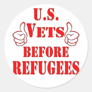 Adesivo Estados Unidos antes dos refugiados