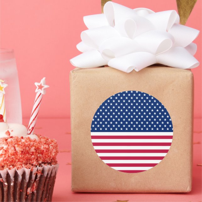 Adesivo Estados Unidos Bandeira Estrelas Patrióticas Strip (Festa)
