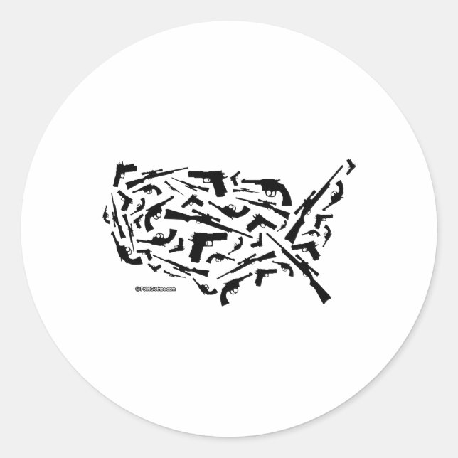 Adesivo Estados Unidos das Armas (Frente)