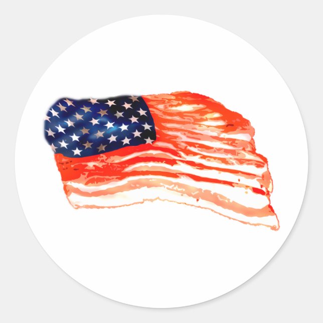 Adesivo Estados Unidos de Bacon (Frente)