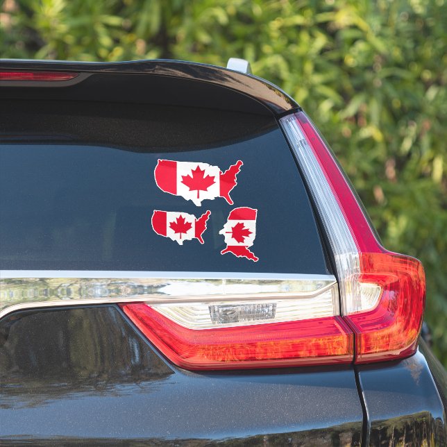 Adesivo Estados Unidos do Canadá (Lado do carro)