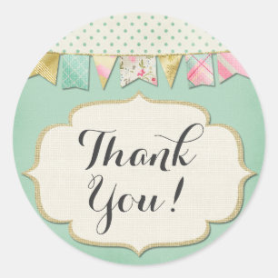 Adesivo Estamenha do boutique do chique no obrigado