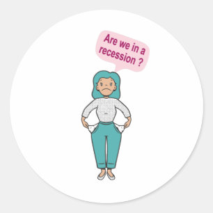 Adesivo Estamos em recessão?